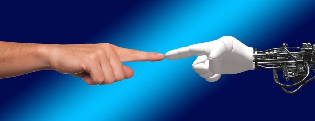 hand, robot, human