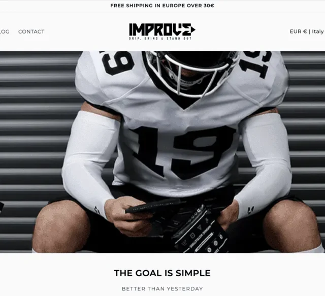 Improve Athletes website